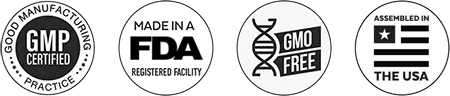 Certifications, GMP, Made in USA, 100% Natural
